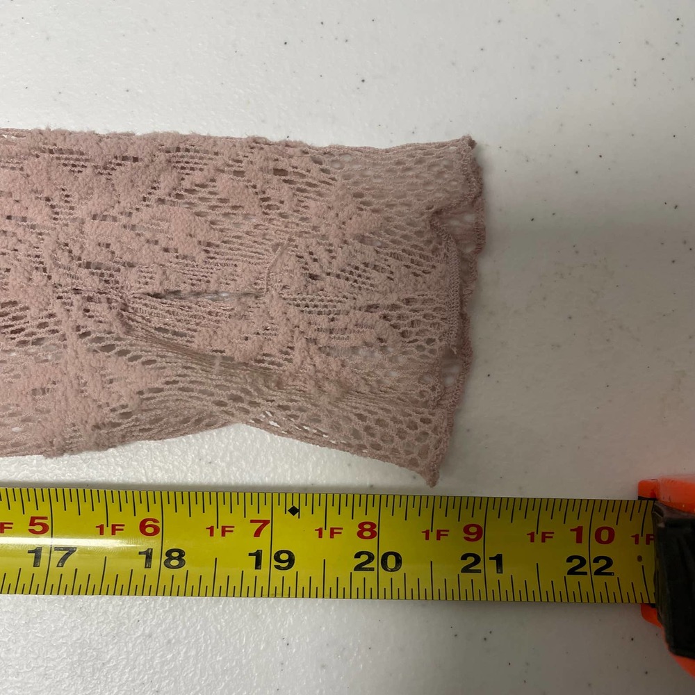 Free People Pink Lace Long Sleeve Top - Picture 9 of 10